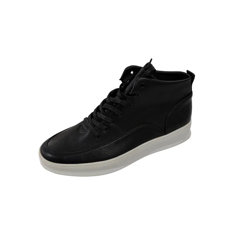 Black with Off-White Sole Sneakers